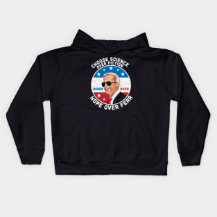 Choose Science Over Fiction Hope Over Fear Joe Biden 2020 Kids Hoodie